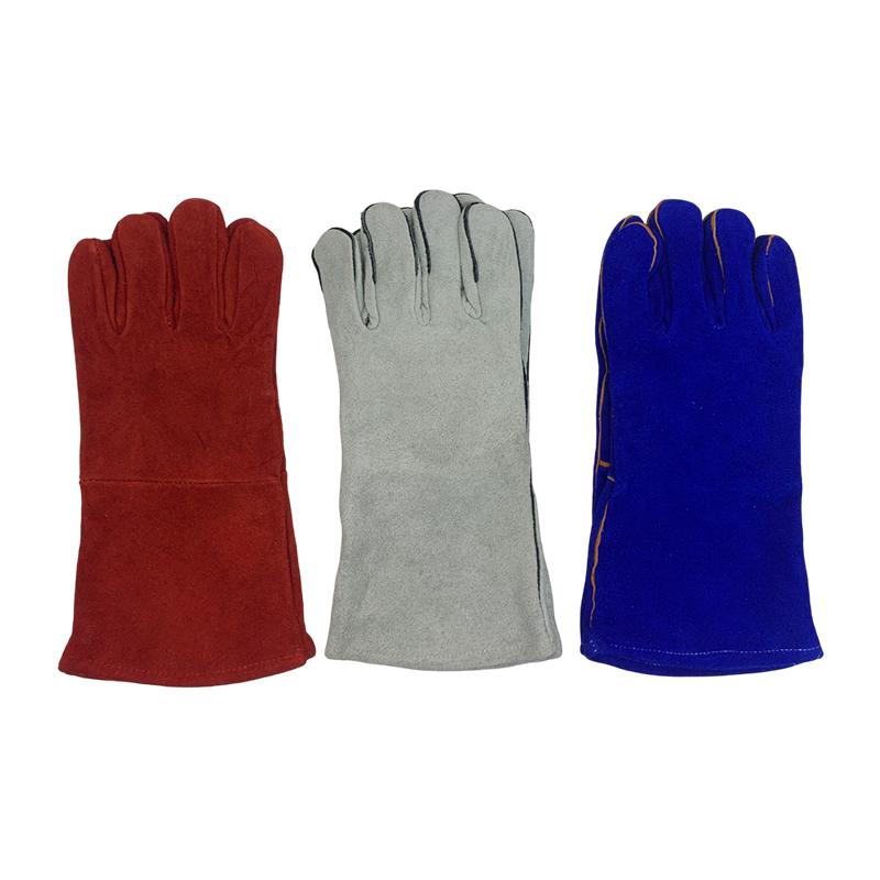 Leather Gloves, Welding Gloves, Safety Gloves, Work Gloves, Puncture-resistant, Cut-resistant