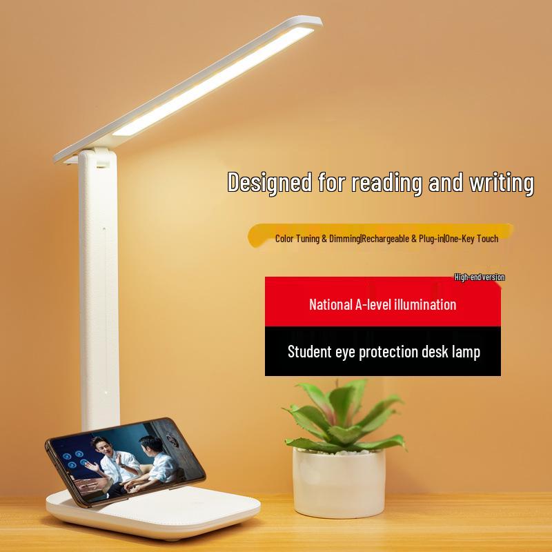 Touch Dimmable LED Desk Lamp for Eye Protection - Ideal for Students, Dorms, and Bedrooms