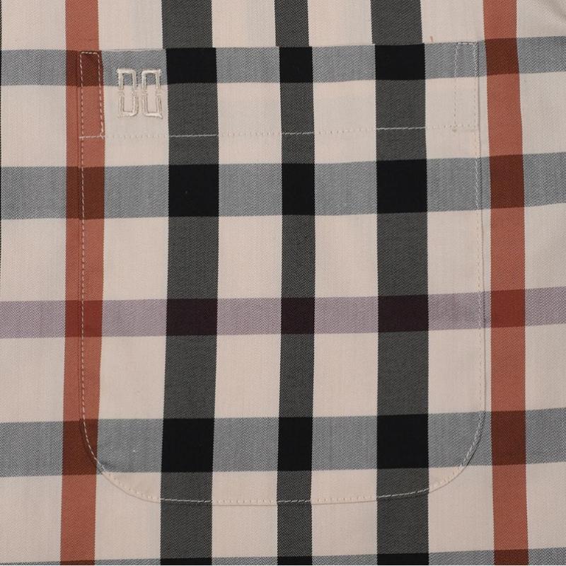 Daks Cotton Blend Stretch House Check Regular Fit Shirt Dmp1shcl141i1