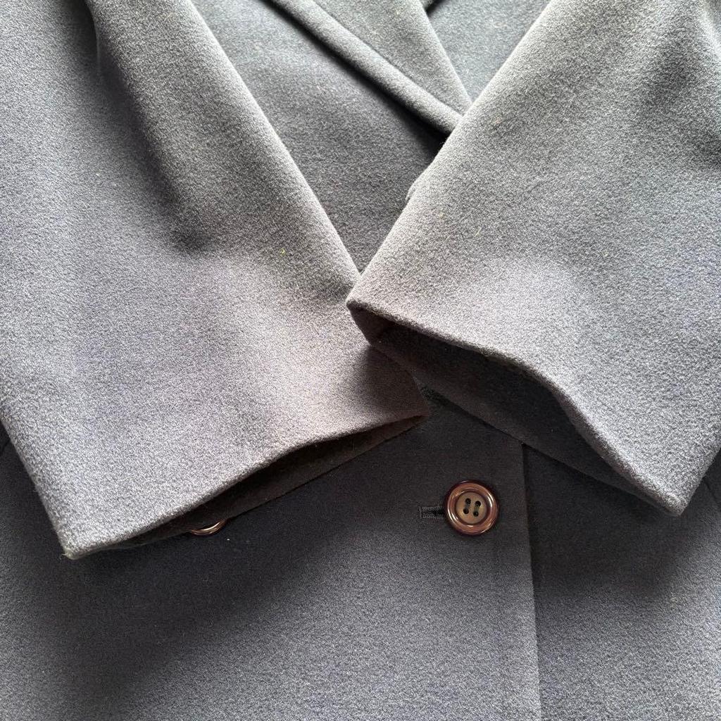 Used [Excellent Condition/Cashmere Blend] Burberry Double-Breasted Coat Navy 9AR
