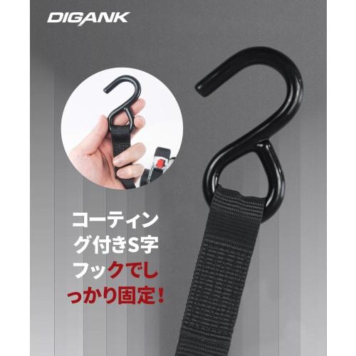 Automatic Retractable Lashing Belts, Ratchet Belts, 1.8m x 25mm, Set of 2, Secures Loads, Tie-Down Belts, Maximum Load Capacity: 180kg, Breaking Load