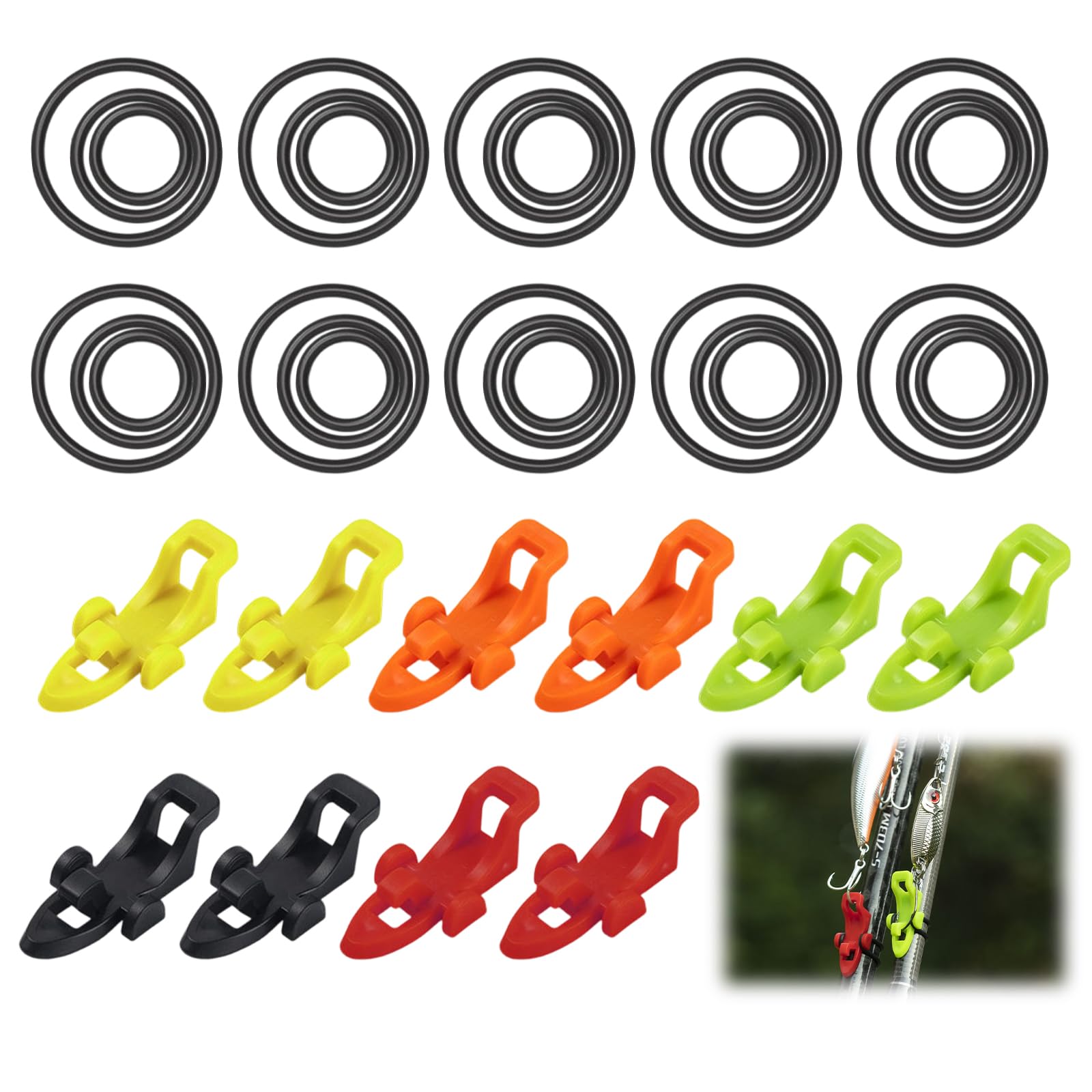EsiFare Hook Keeper Fishing, Worm Keeper, Fishing Lure Holder, Set