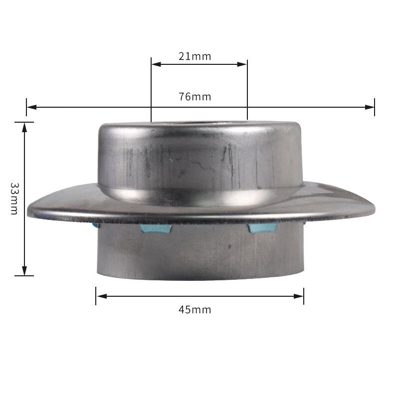 miflame Stainless Steel Raised Double-Layer Adjustable Sprinkler Head Cover