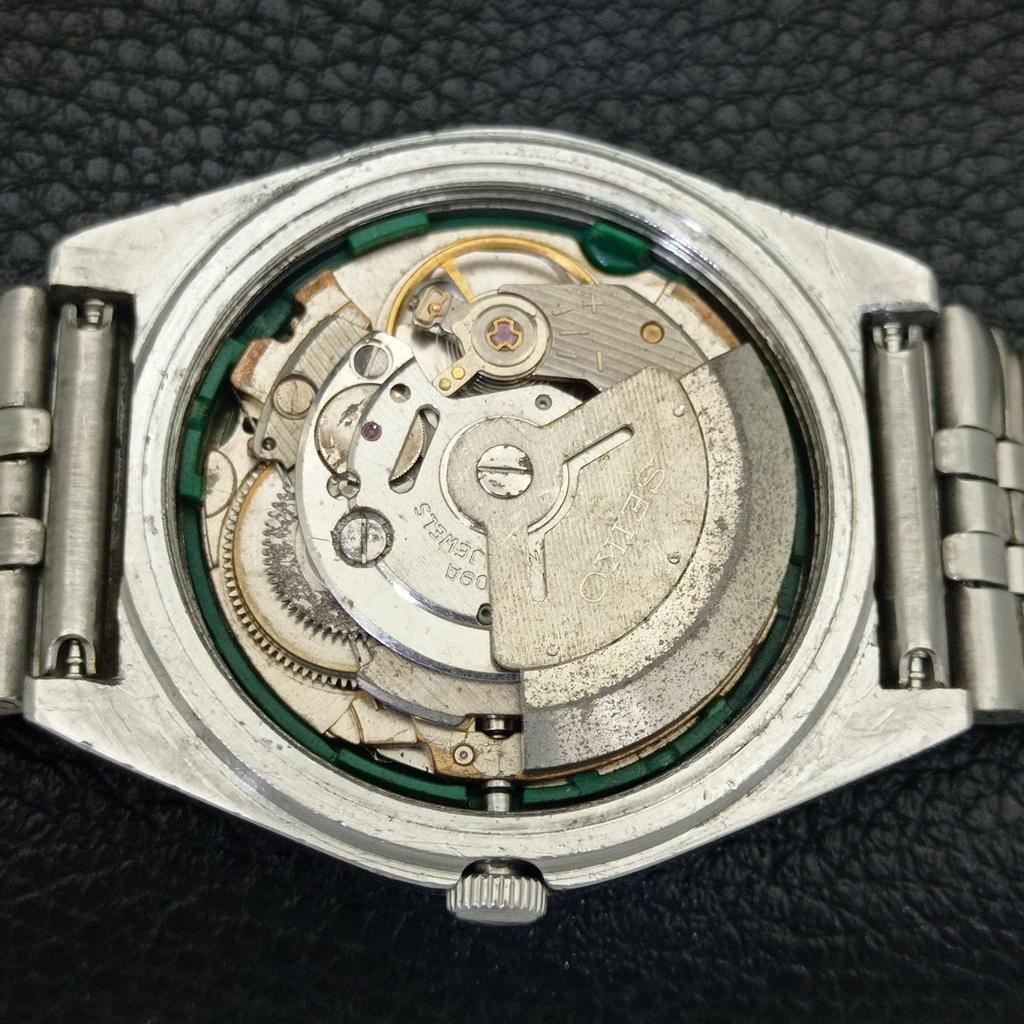GENUINE VINTAGE SEIKO 5 AUTOMATIC JAPAN 6309A MENS WHITE DIAL WATCH a702709-1 R210-a702709