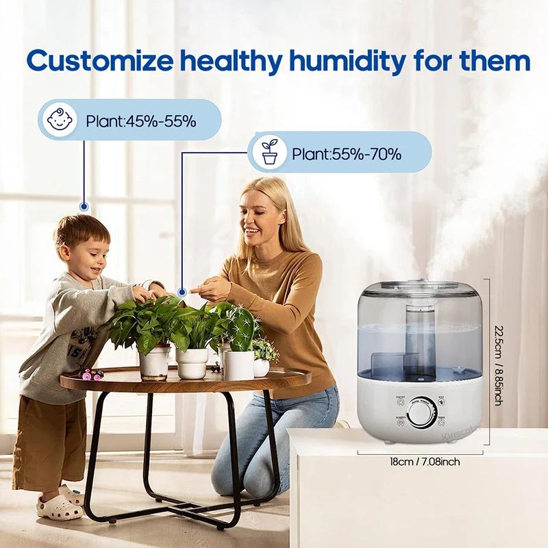 3L Air Humidifier Professional Large Capacity Home Humidifier Plant Mist Aroma Diffuser with Remote Control Timer