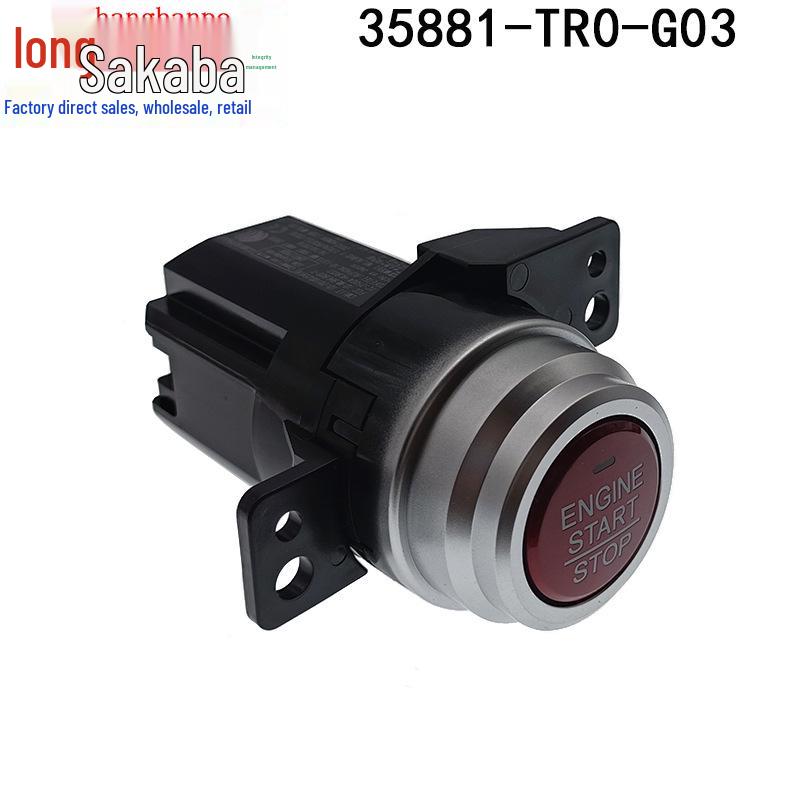 

Engine Start Button (35881-TR0-G03) for 13-15 Honda Civic - One-Button Start Switch FB3/FB6/FB2