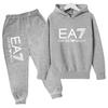 Kids Autumn Winter Hoodie Boy Girl 3-12Yrs Letter Print Clothing Casual Top+Trousers 2P Child Gift Brand Sports Coat Jogging Set