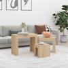 Vidaxl Nesting Tables, 3 Pcs, Sonoma Oak
