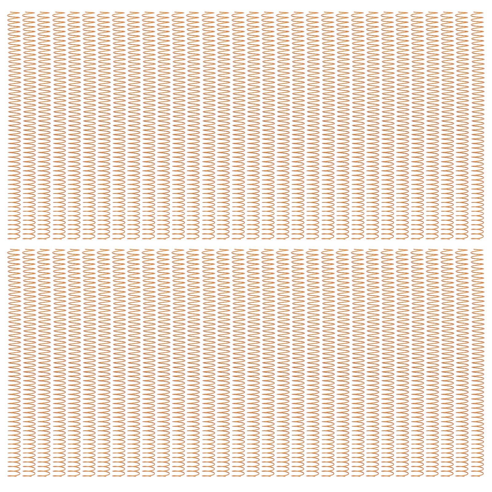 100 шт. переплетная спираль диаметром 16 мм, 48 петель, 4:1 шаг 140 листов Вместимость спирального переплета Gold