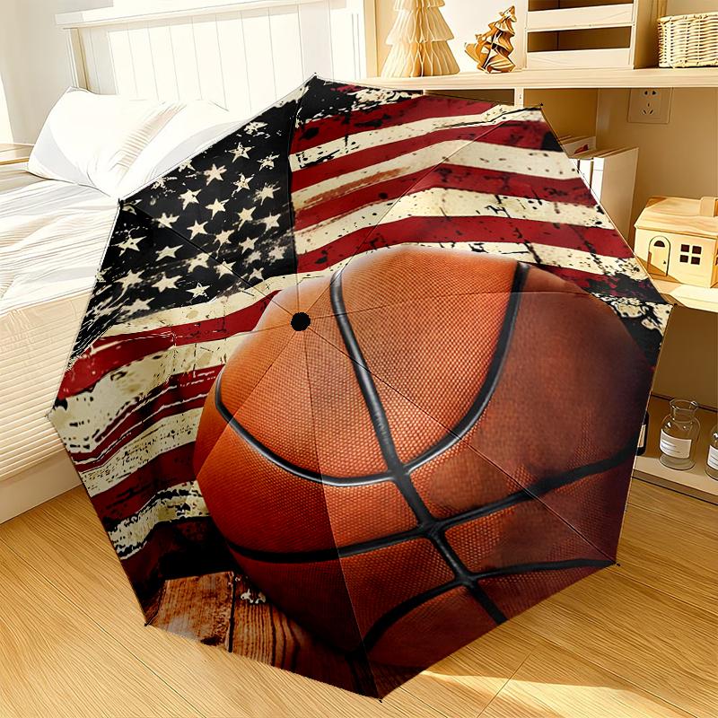 Ombrello Passione e Patrimonio del Baseball 8-Stecche per Viaggio, Campeggio, Ombrello Portatile Leggero Casual, Essenziale per ogni Famiglia Regalo per le Vacanze