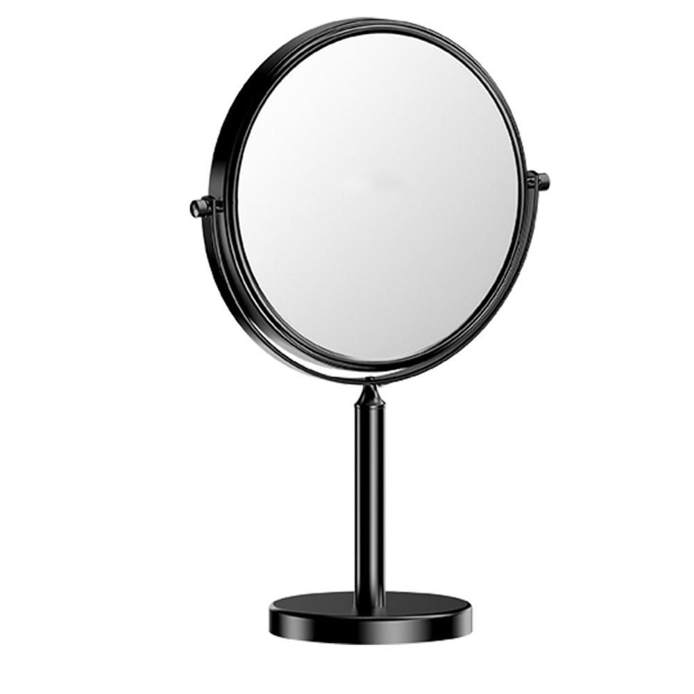 

Double Sided Magnifying Cosmetic Mirror Waterproof Swivel Vanity Mirror Women 8 inch чёрный