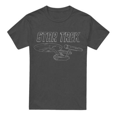 STAR TREK Unisex Adult The Original Series Enterprise T-Shirt