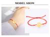 Cazador Stainless Steel Cute Dog Cat Paw Foot Print Charm Bracelets for Women Gold Color Wax Rope Bracelet Gift 2026