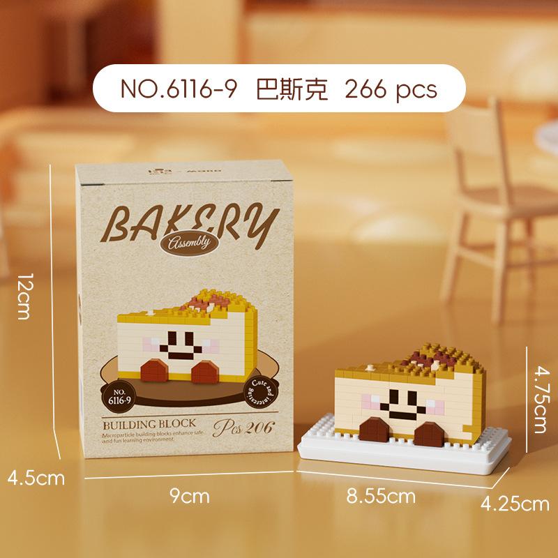 Compatible Building Blocks Bread Head Series Baguette Sandwich Swiss Roll Realistic Food Assembly Toy Figurine