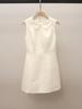 High-End Women's Spring Beaded Lace Patchwork Dress