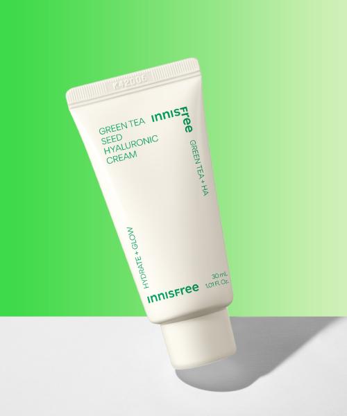 Innisfree Green Tea Seed Hyaluronic Cream 30mL (Small Size) FREE
