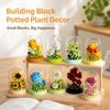 Potted Plant Building Blocks Model DIY Eternal Flower Bouquet Flower Bouquet Building Set  Birthday
