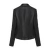 Women’s Faux Leather Jackets Embroidered Flower PU Bomber Coat Diagonal Zipper Outer Wear Autumn Winter Spring Motorcycle Biker Jacket