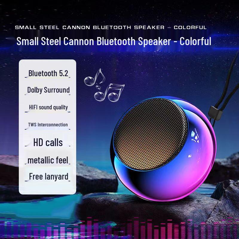 Portable Bluetooth Speaker - High-Quality HIFI Stereo Sound, Mini, Wireless, Internet Favorite, Ideal for Students (Model XCM4)