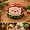 Stress Reducing Desk Accessories Christmas Bun Squeeze Toy with Steamer, Soft Sensory Fidget Toy, Cute Fun Stocking Stuffers Slow Rising TPR Glitter,