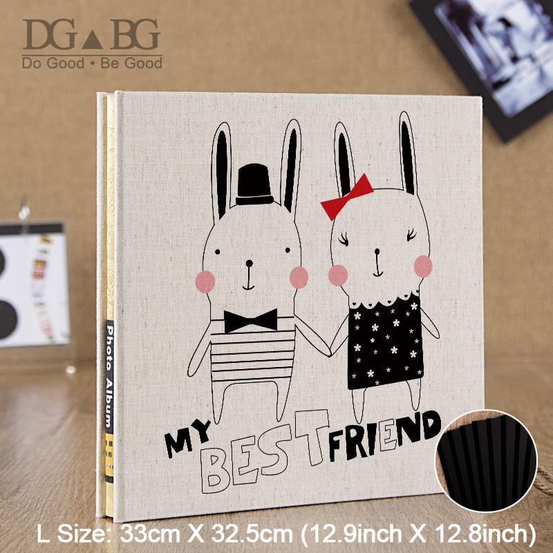 

Photo Album Scrapbook Baby Self Sticker Storage 12 15 Inch Transparent Self-Adhesive Wedding Photoalbum Travel Vintage Stockbook