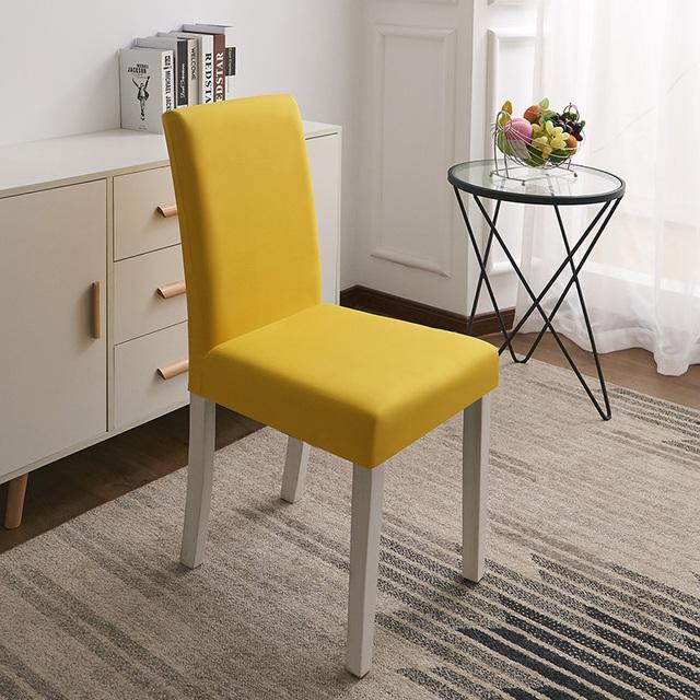 Color Stretch Spandex Dining Room Chair Covers Slipcover Living Room Home Party Wedding Decoration Chair Cover