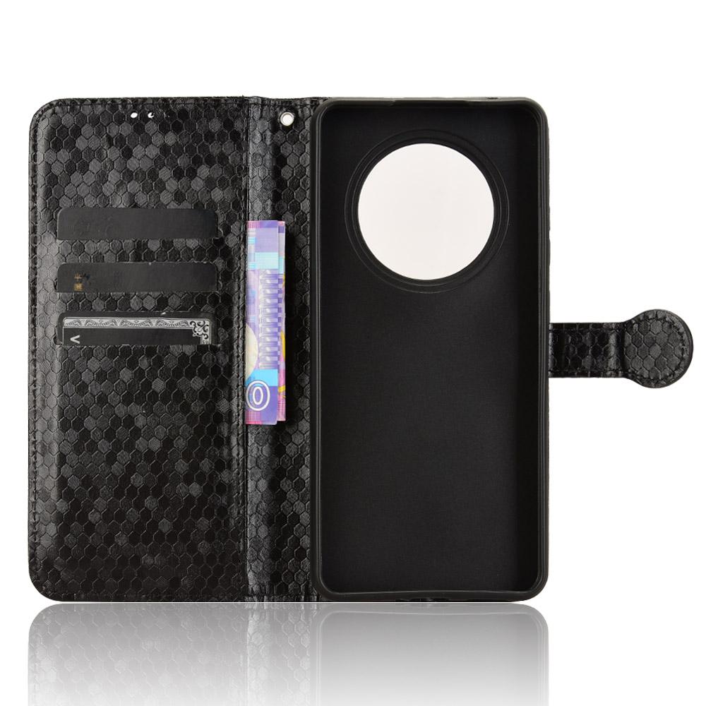 For Oppo Reno12 F 5G Wallet Phone Case Dot Pattern Imprint PU Leather Flip Cover