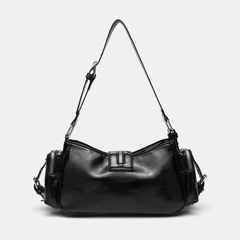 Borsa a Spalla Y2k Punk Vintage da Donna in Ecopelle Borsa a Mano Gotica con Borchie Borsa da Vita Borse Crossbody di Lusso Nere con Borchie
