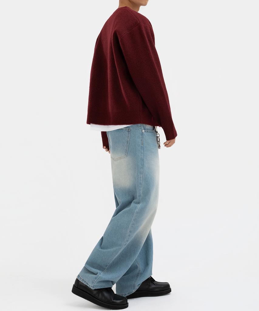 Underoff [2Pack] Semi-Oversized Crop Fit Round Cardigan 5 Colors