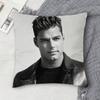 RRicky Martin Doublesided Printed Square Decorative Cushion Cover for Sofa Living Room Home Decor
