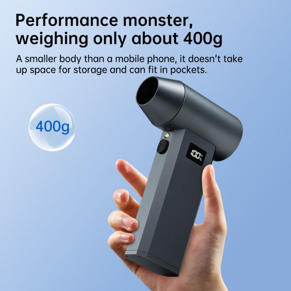 Turbo Jet Blower 990000RPM Handheld Turbo Jet Fan Brushless Motor & Strong Wind Outdoor Powerful Air Blower Rechargeable PC Tool