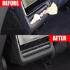 5PCS Car Rear Air Vent Grille Cover ABS Dust Proof Backseat Protector Car Interior Styling Mouldings for Tesla 3/Y Refresh Model