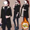 Women's 2025 Mid-Length Velvet Lambswool Plush Coat - Loose, Trendy, Plus Size, Autumn/Winter Cardigan Hoodie