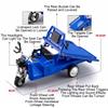 1:12 Scale Tricycle Toys Models Cars Alloy Diecast Wheel Pull Back Miniature Car with Light Music Vehicles Kids Ornaments Gifts