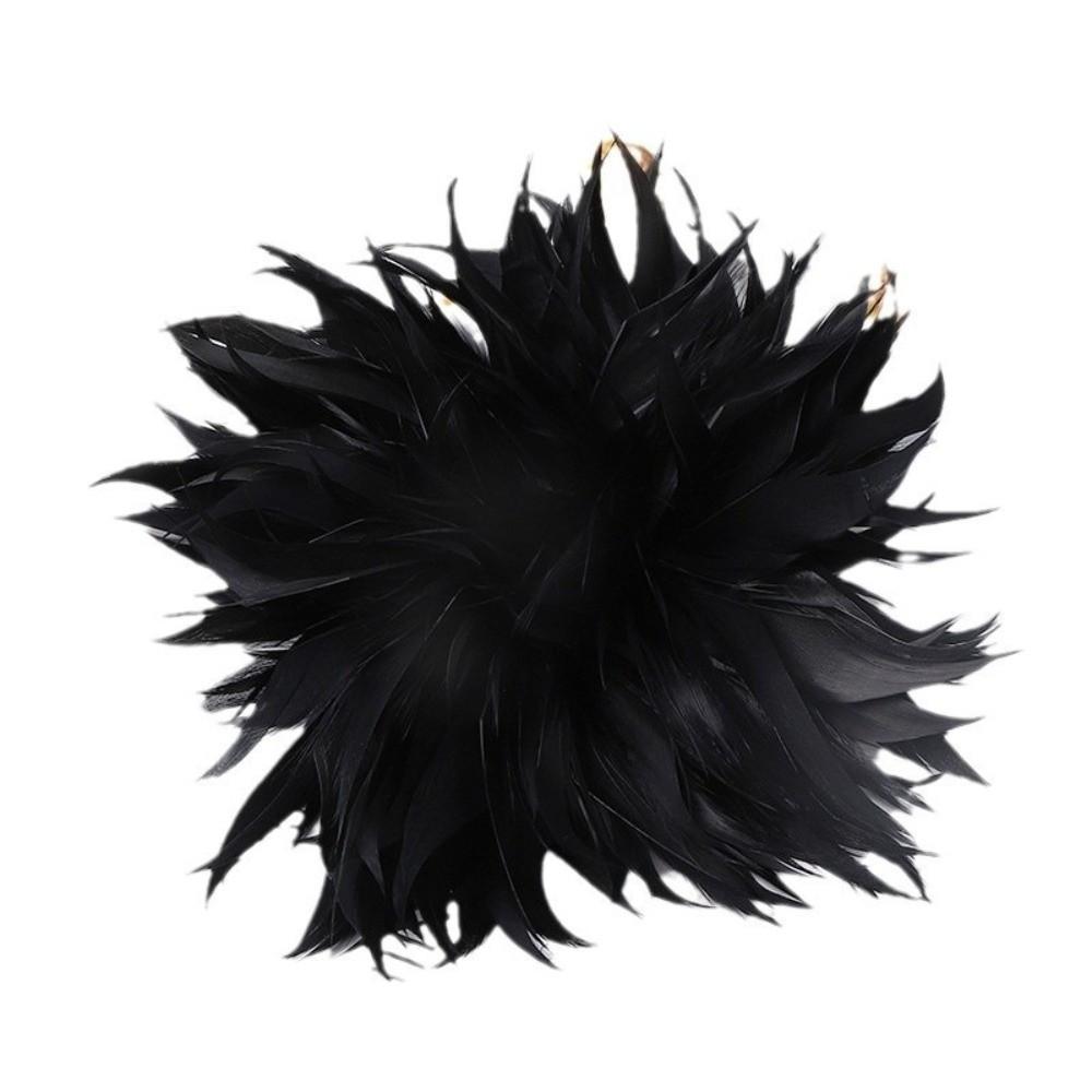 Vintage 18-20cm Large Feather Flower Feather DIY Feather Brooch Accessories Handmade Flower Lapel Pins Hair Accessories