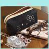 Cute Cat Canvas Pencil Case For Girls High School Students With Large Capacity Stationery Organizer