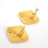 [Used] CHANEL 925 Vintage Square Logo Earrings/g520-58