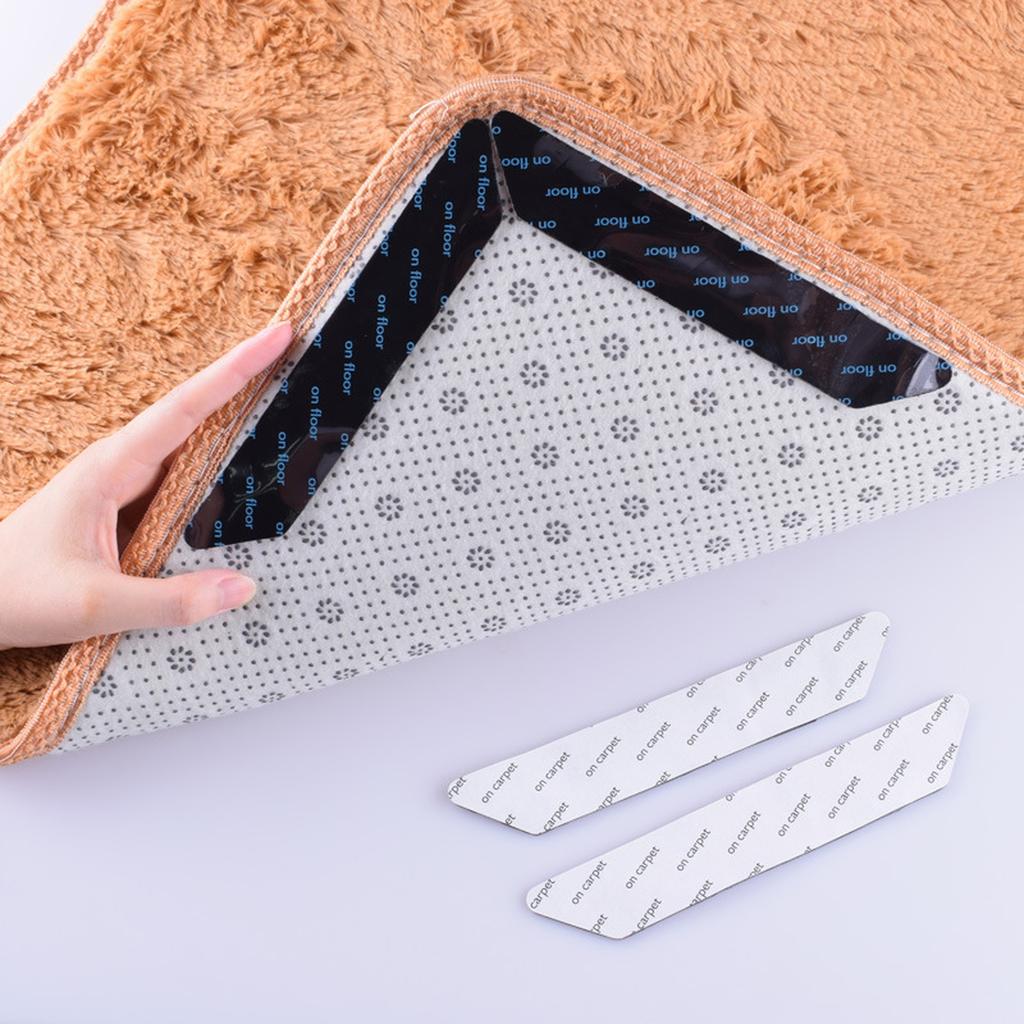 Triangular Rug Grippers - Pads for Carpet Sofa Mat Home Fixing Stickers