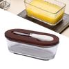 Glass   Dish with Lid Airtight   for Freshness 300ML Rectangular     for Kitchen Countertop Decor