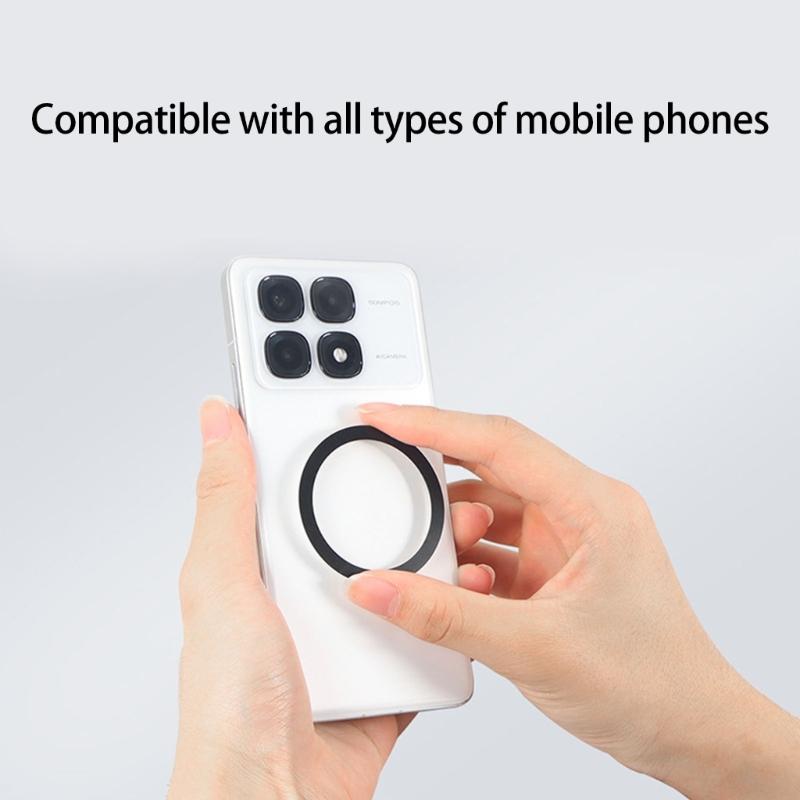 Double Side Magnetic Mobile Phone Holder Phone Tripod Stand for Phone 16 Mini Aluminium Bracket Quick Mount Pocket Stand