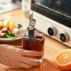 Olives Oil Dispenser Bottle Kitchen Coffee Syrup Dispenser Olives Oil Glass Cooking Container Cruets with Pourer Spout