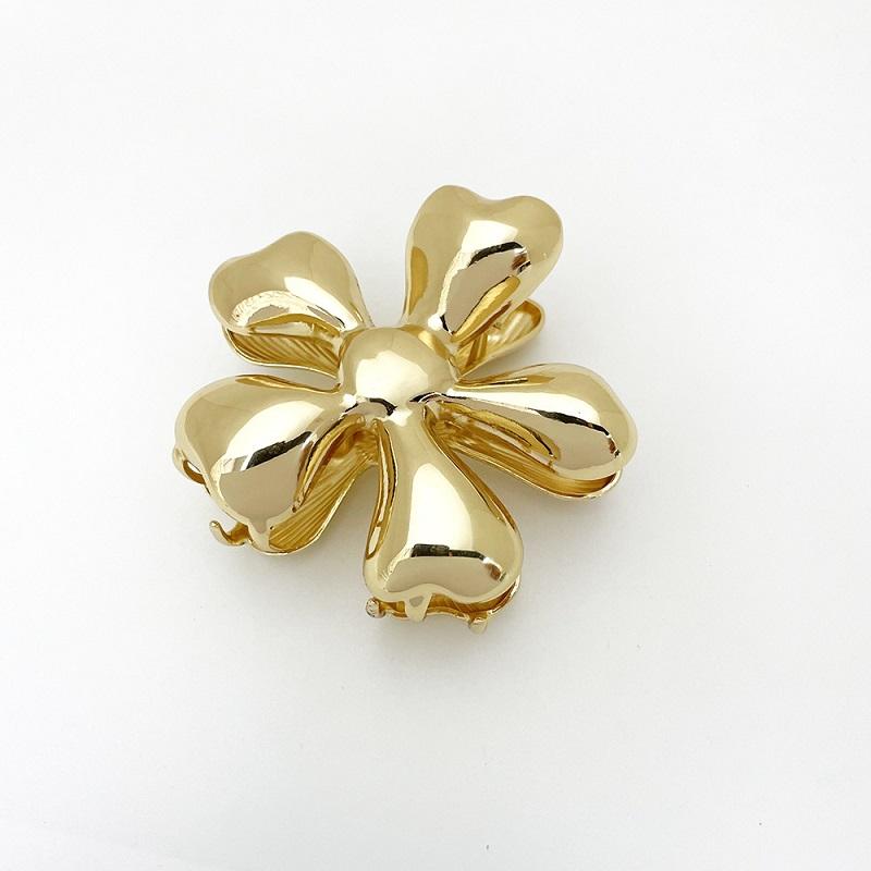 Fashion Gold Color Metal Shell Hair Claws Hairwear for Women Sweet Clip Crab Clamps Hair Clips Claw Clip Trendy Hair Accessories