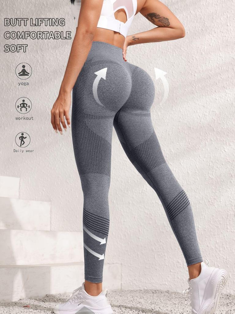 Seamless High-Waist Yoga Leggings: Quick-Dry, Peach Butt Design for Training & Running