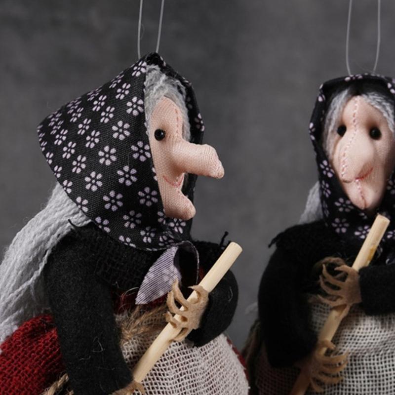 Hanged Apron Witch Shape Hanging Figure for Doorway Halloween Themed Festives Accessories Indoor Outdoor Decoration