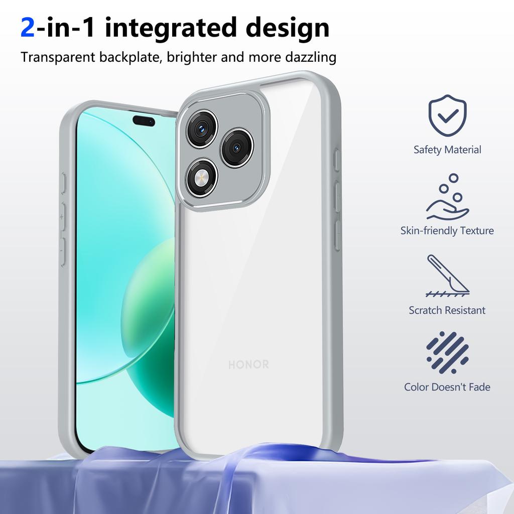 Honor 400 Lite ABR NX1 Case Air Cushion Shockproof Silicone Bumper Clear Matte Back Cover Hard Phone Case for Honor 400 Lite 5G