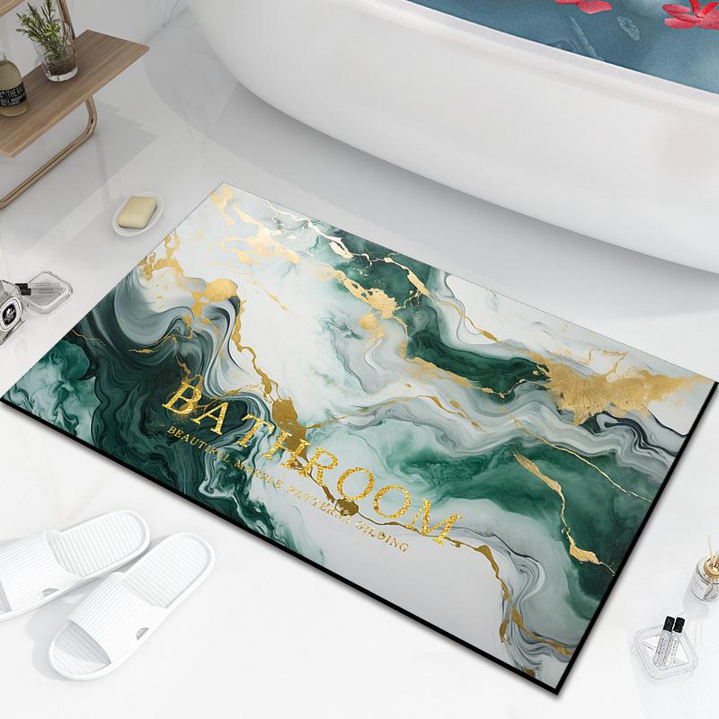 Diatom Mud Bath Absorbent Mat Household Simple Toilet Toilet Door Cushion Absorbent Non-slip Quick Drying Mat