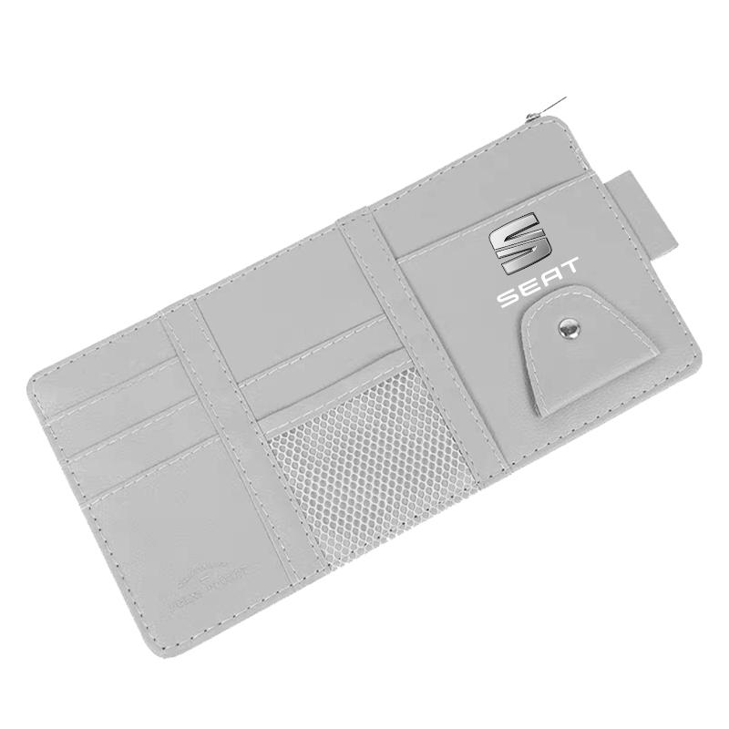 Car Sun Visor Point Type Multi-function Storage Bag Car Accessories for Seat Leon Cordoba Arona 5 6 MII Alhambra FR Altea Ibiza Toledo