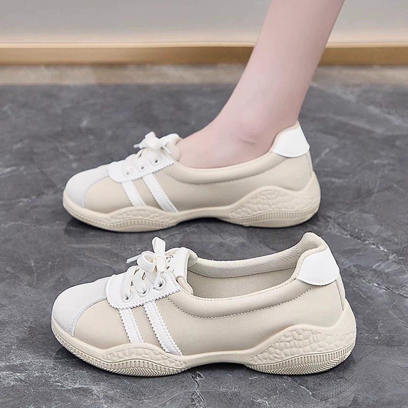 

Little white shoes women s autumn new versatile casual soft-soled Forrest Gump sports shoes breathable board shoes tide 40 хакі