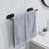 Bathroom Towel Bar Sets Matte Black 4-Piece Bathroom Hardware Set Stainless Steel Bath Accessories Kit. Wall Mounted,23.6 Inch
