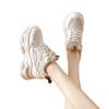 Inner Heightening Dad Shoes Women's Small Man 2025 Autumn Mesh Breathable Little White Shoes Platform Casual Shoes Sports Shoes